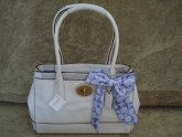 White Leather Coach Bag