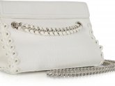 White Leather Crossbody Bag